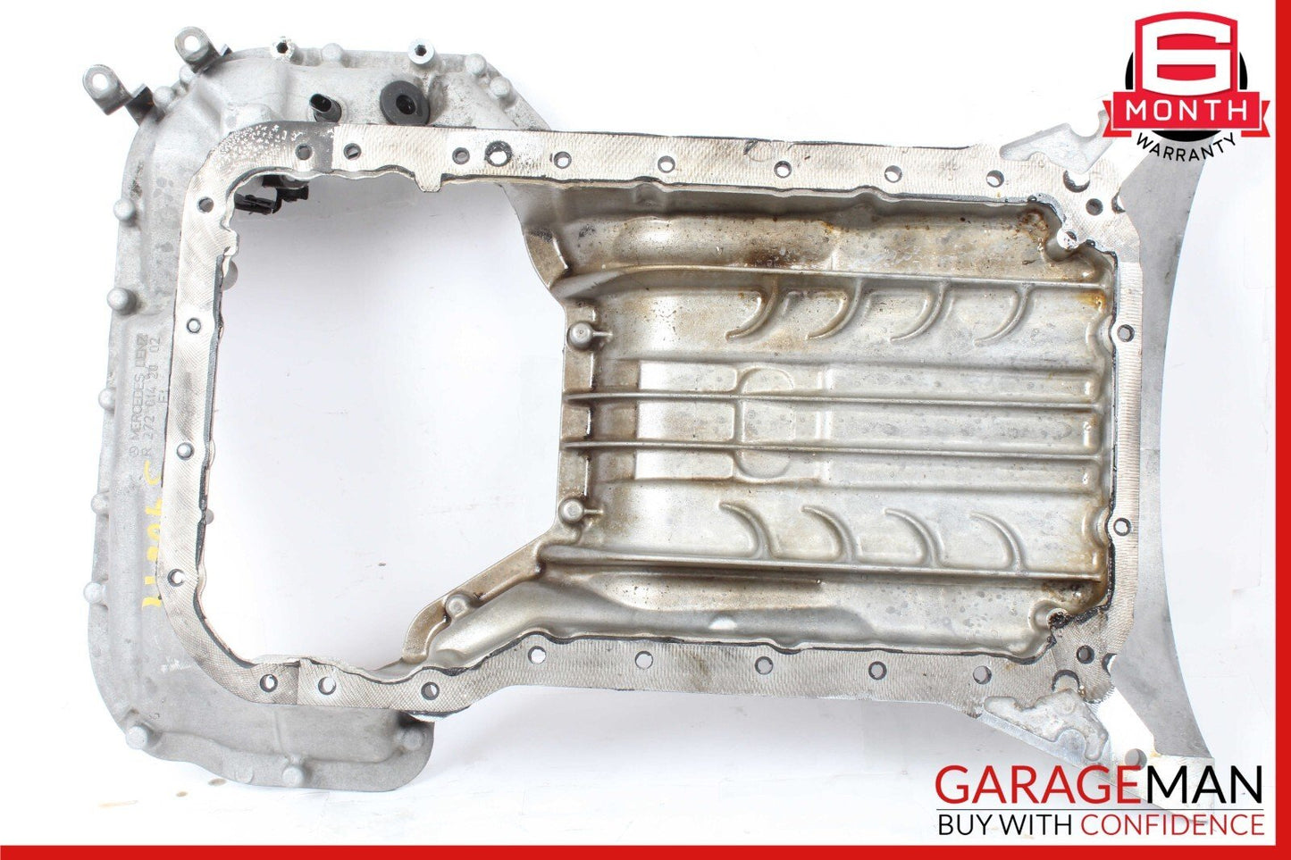 06-13 Mercedes W221 S400 SLK300 Engine Upper Oil Sump Baffle Pan 2720142002 OEM