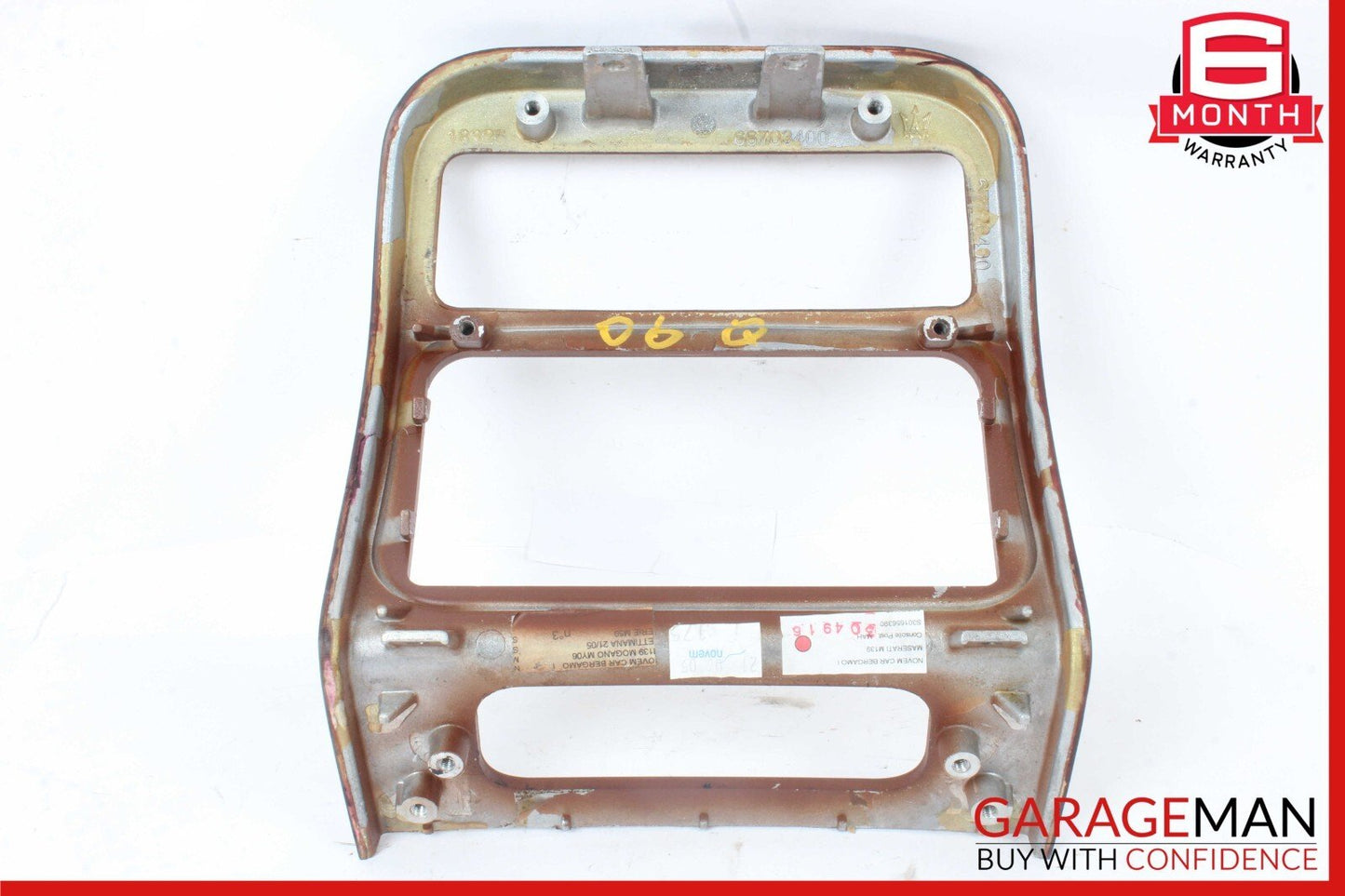 03-13 Maserati Quattroporte M139 Center Console Rear AC Control Trim Bezel Wood