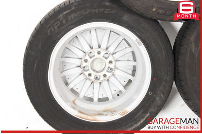 85-93 Mercedes W201 190E 190D Wheel Tire Rim Set of 4 Pc R15 OEM