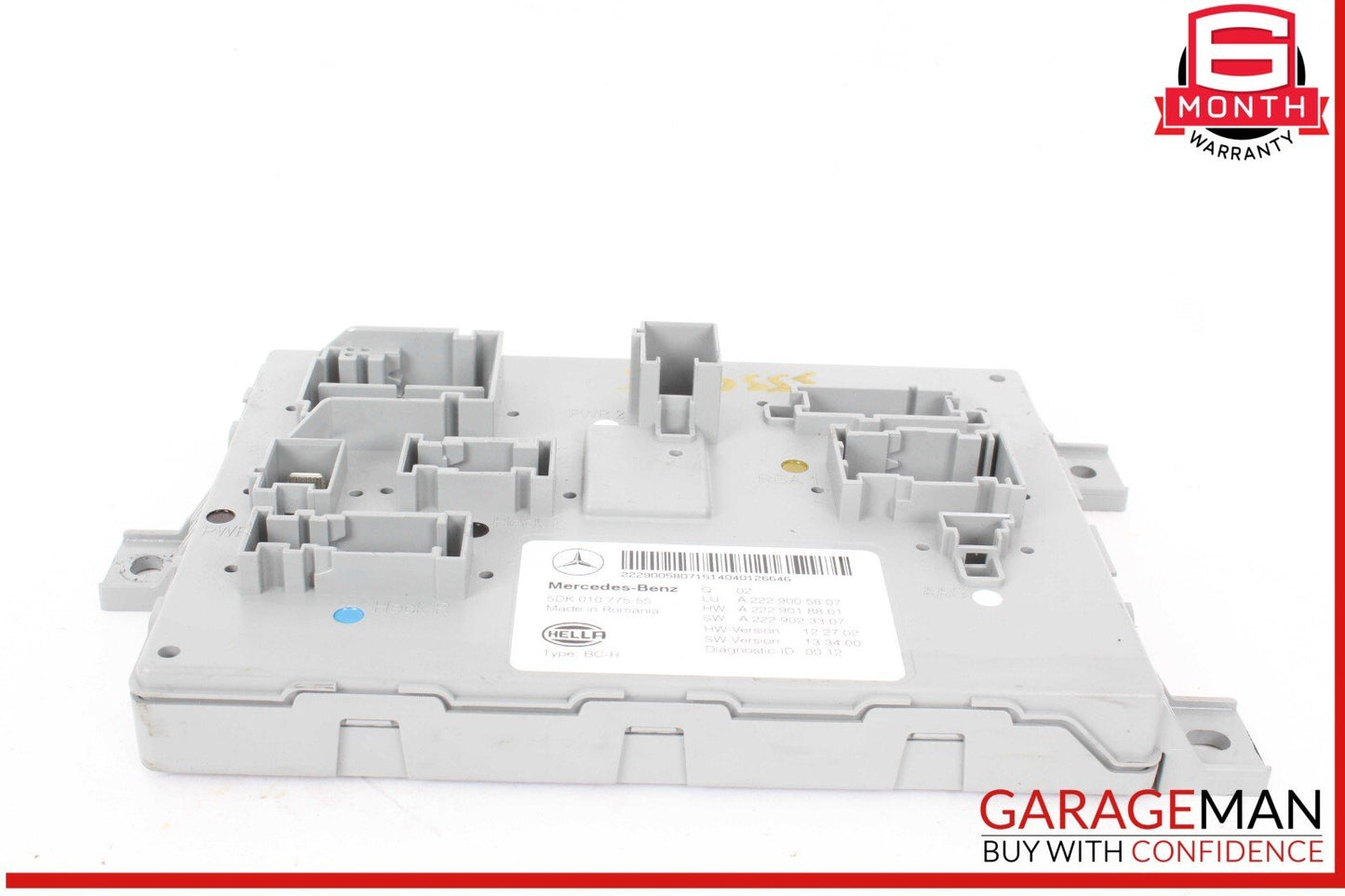 14-17 Mercedes W222 S550 Rear Trunk Relay Sam Module 2229005807 OEM