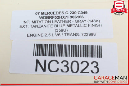 01-07 Mercedes W203 C230 C350 Rear Right Side Door Control Module 2038202285