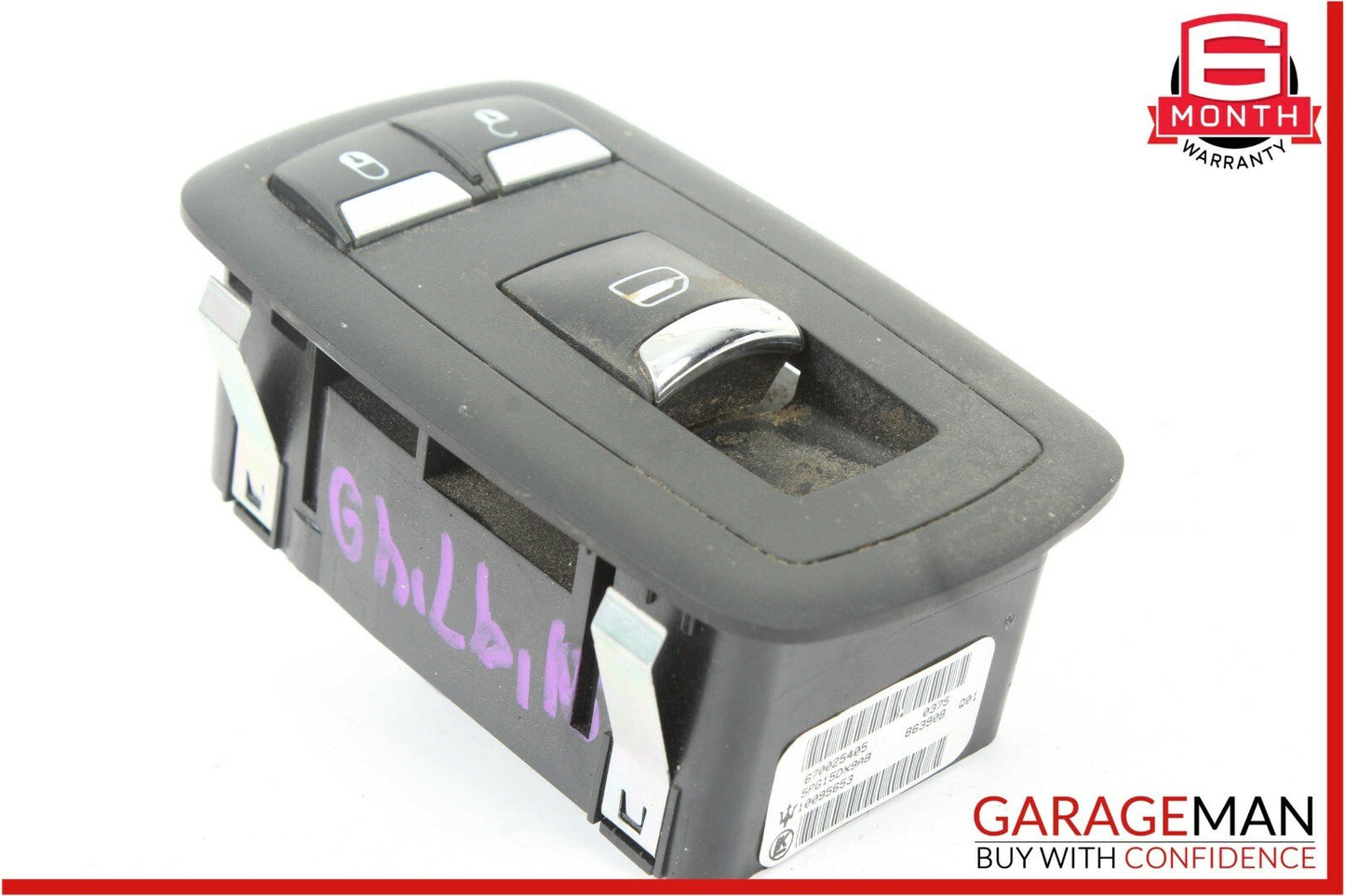 14-17 Maserati Ghibli Front Right Door Window Regulator Switch Control Module