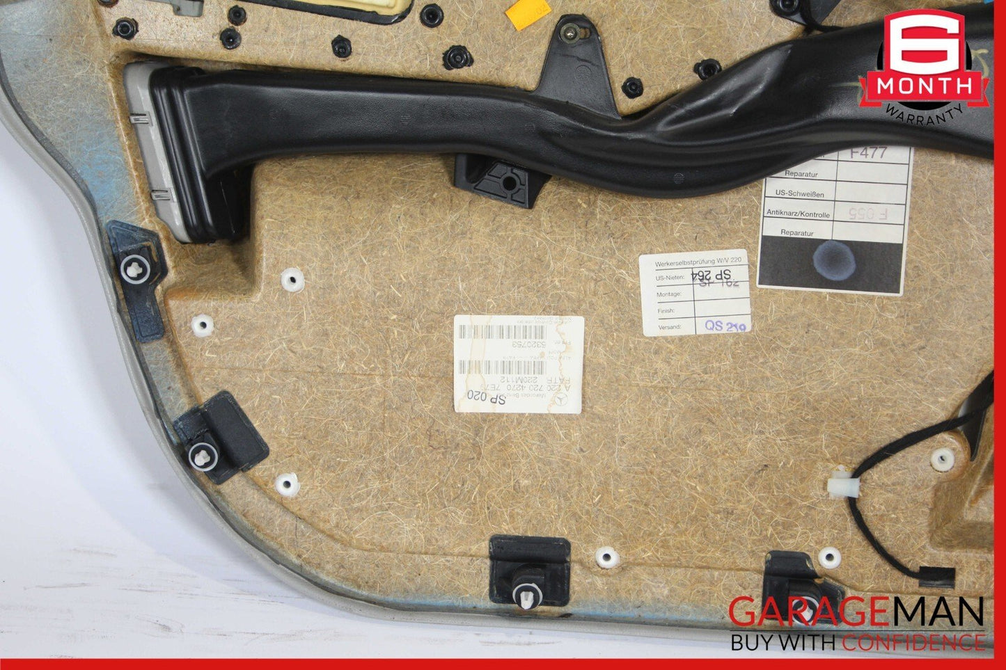 03-06 Mercedes W220 S55 S65 AMG Front Right Side Interior Door Panel Assembly