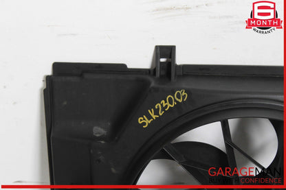 97-04 Mercedes R170 SLK230 C230 Engine Cooling Radiator Fan Motor Shroud Assy