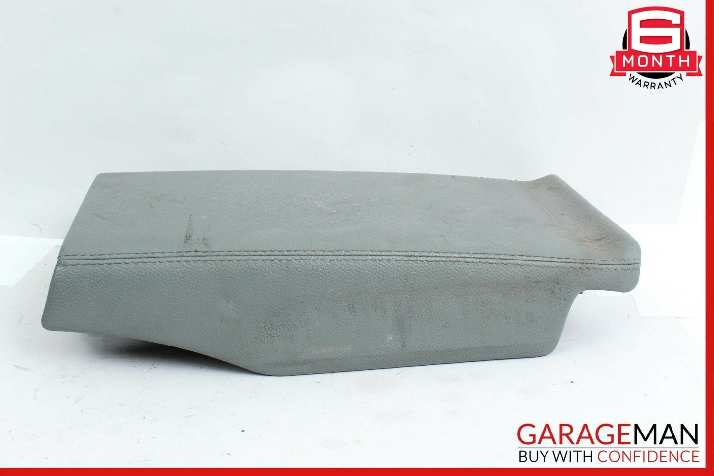 03-06 Mercedes R230 SL500 Center Console Rear Lid Cover Panel Leather Gray OEM