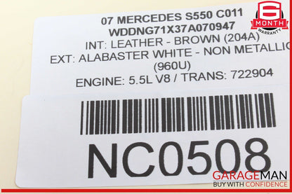 07-14 Mercedes W221 S550 Rear Left / Right Side Camber Strut Upper Control Arm