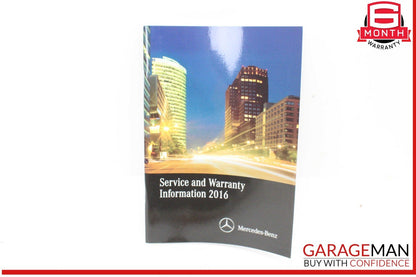 16 Mercedes W205 C300 User Guide Owner Owner's Operator Manual w/ Case OEM