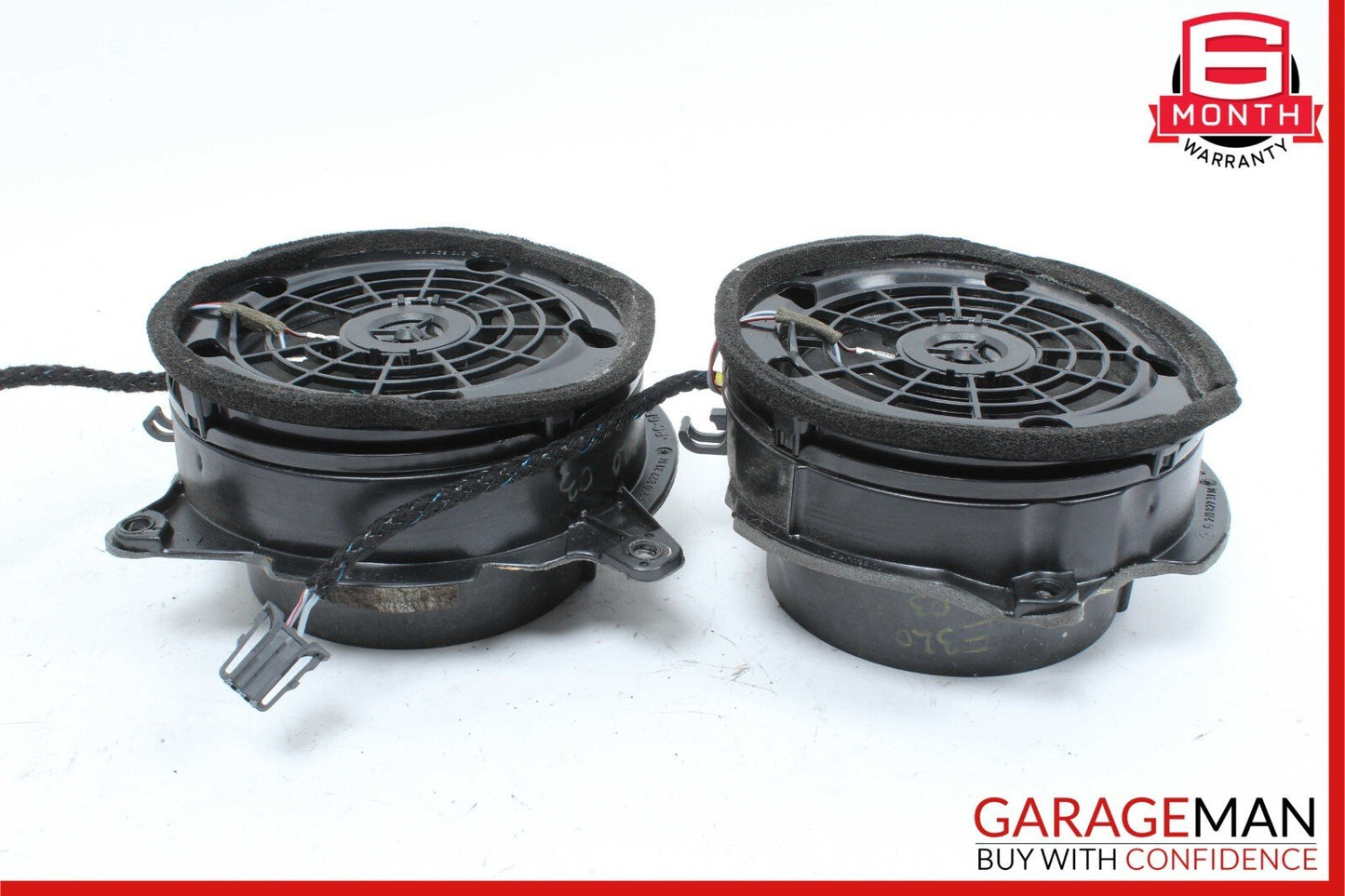 96-03 Mercedes W211 E320 Front Right & Left Side Door Sound Speakers Set OEM