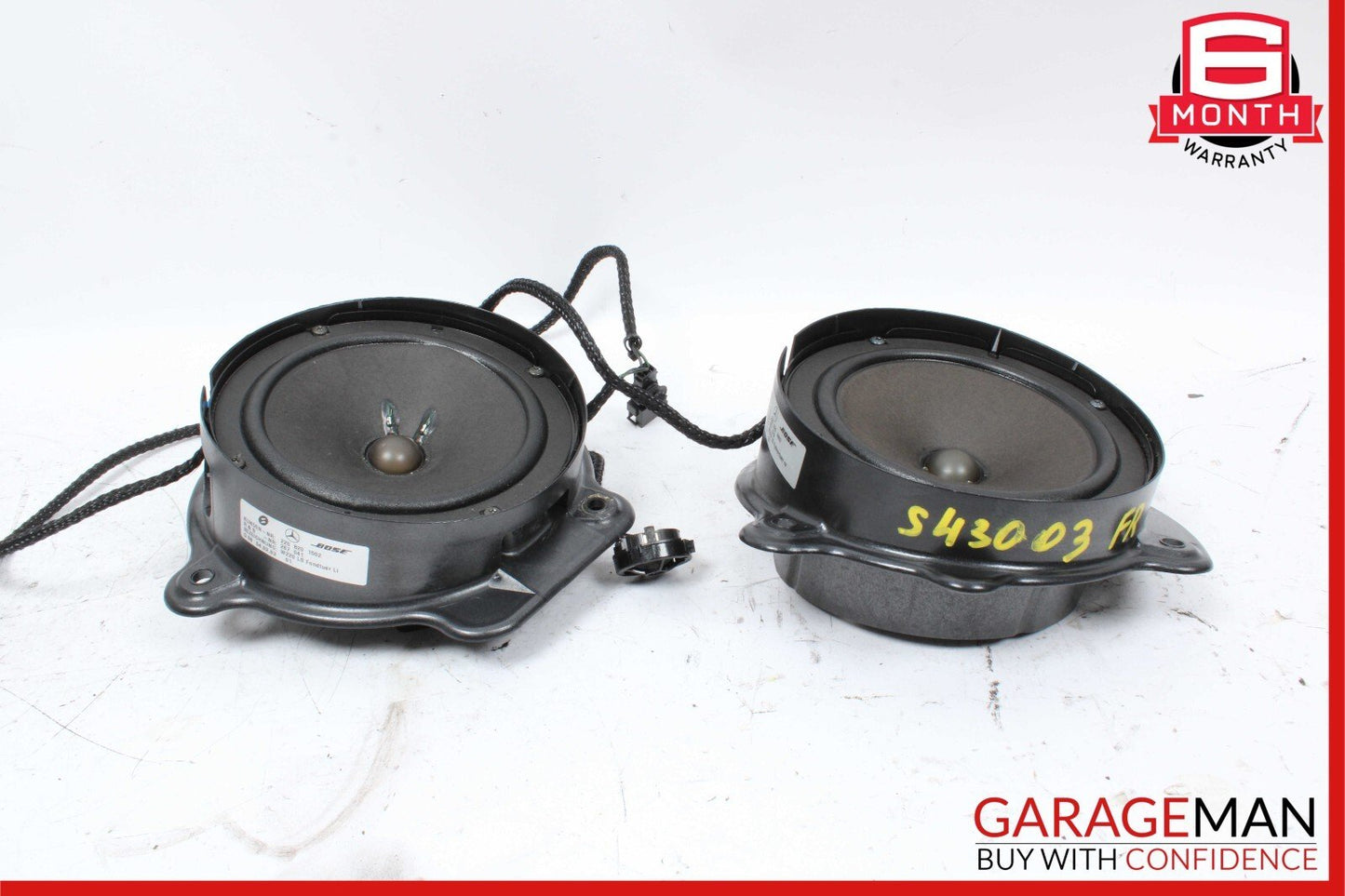 00-06 Mercedes W220 S600 S55 Front Right And Rear Left Door Sound Speaker Set