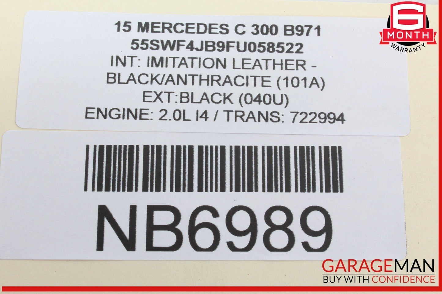 15-20 Mercedes W205 C300 Rear Left or Right Suspension Upper Control Arm OEM