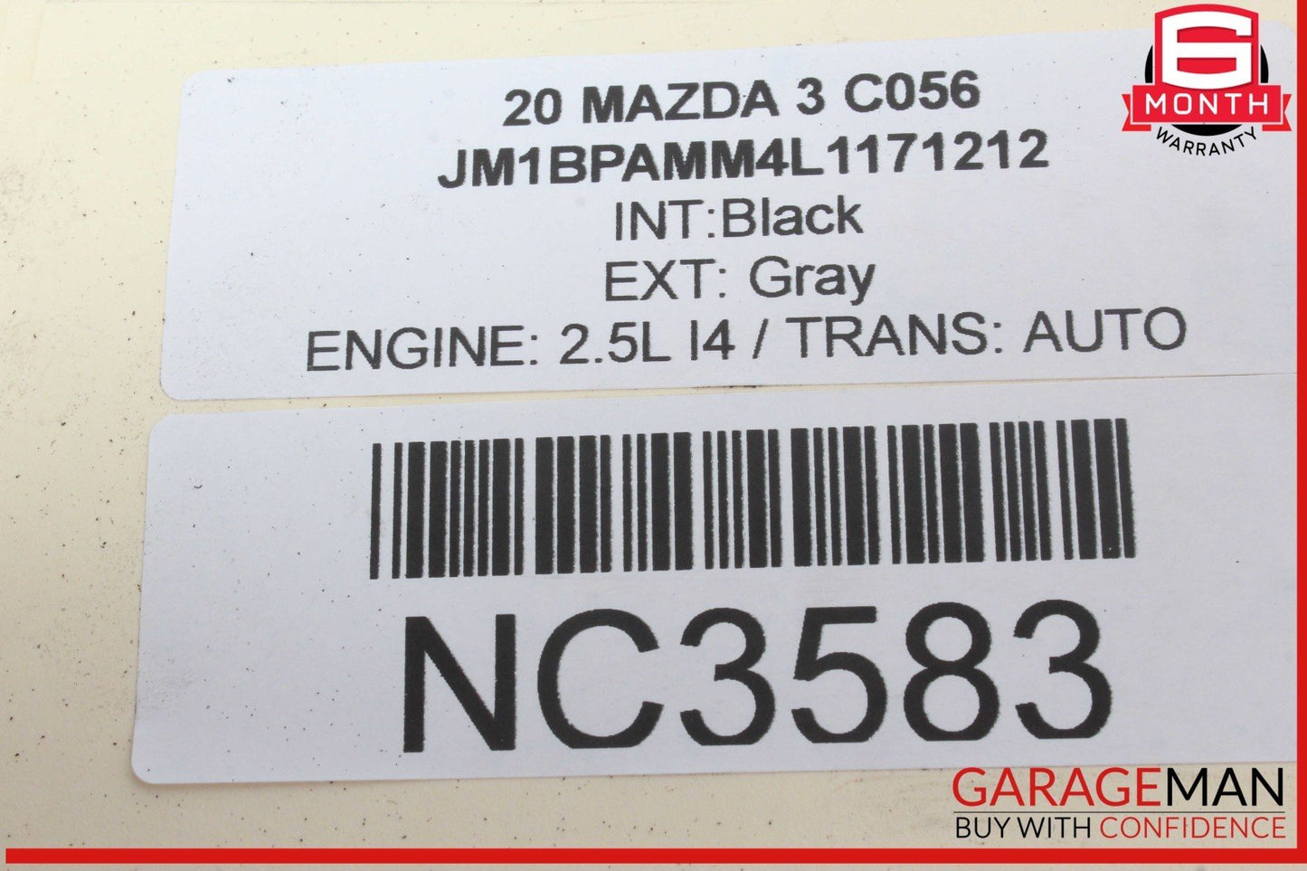 19-23 Mazda 3 Rear Tailgate Liftgate Back Door Wiper Motor w/ Speaker OEM