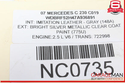 01-07 Mercedes W203 C230 C320 C32 AMG Front Left Side Lower Control Arm OEM