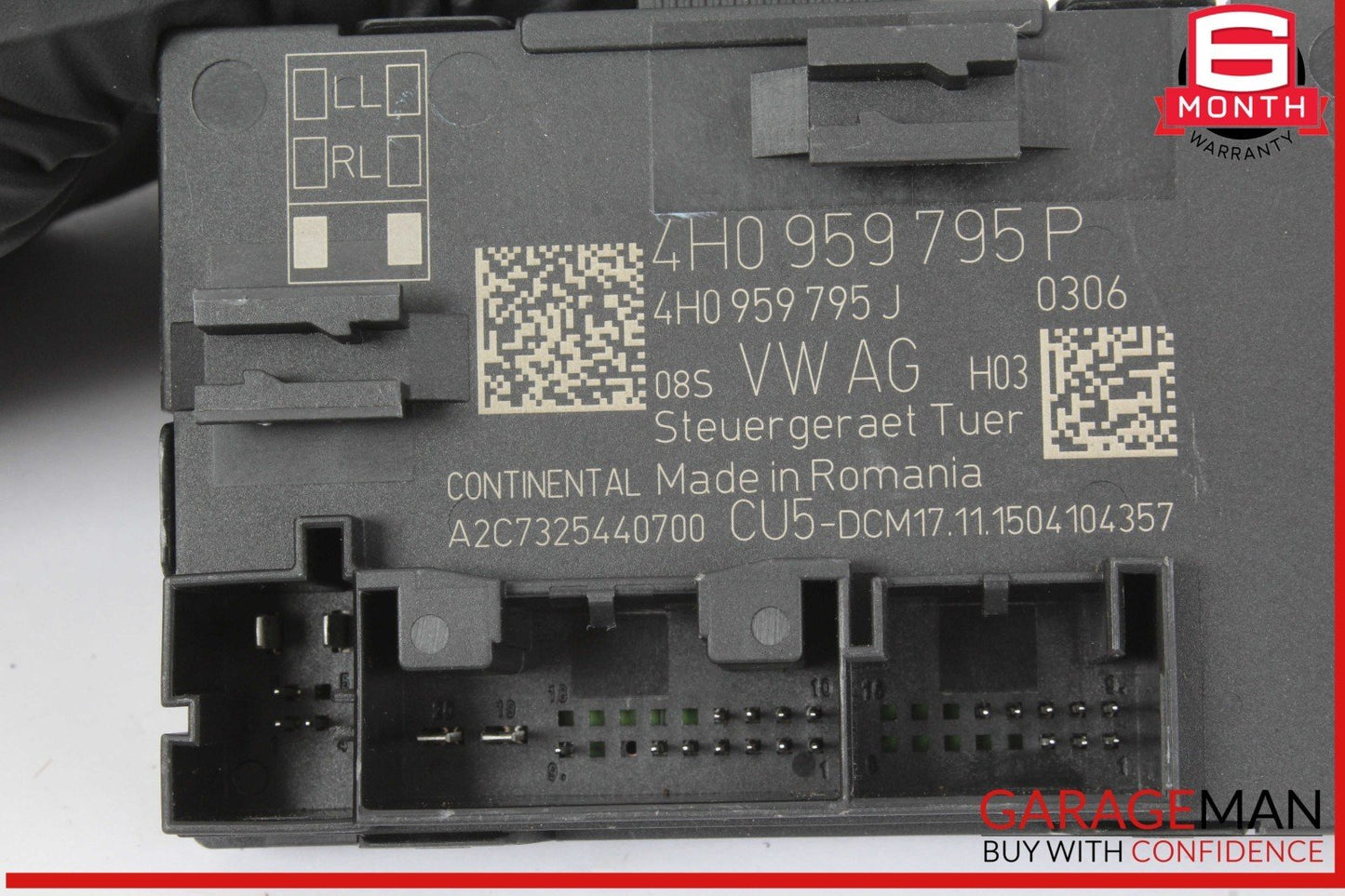 15-24 Porsche Cayenne 958 Rear Left or Right Side Door Control Module 4H0959795P