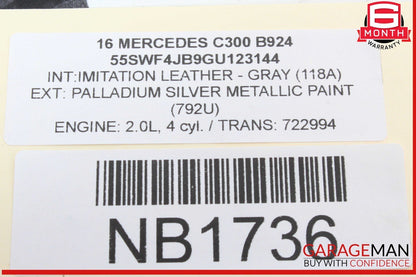 15-20 Mercedes W205 C300 Rear Right / Left Suspension Upper Control Arm OEM