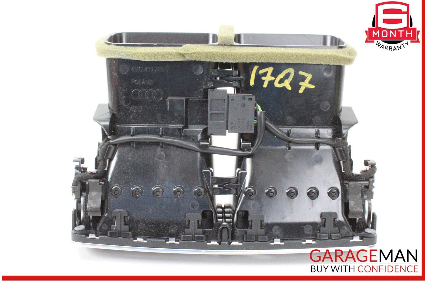 17-19 Audi Q7 Rear Center Console AC A/C Air Conditioning Air Vent Grille OEM