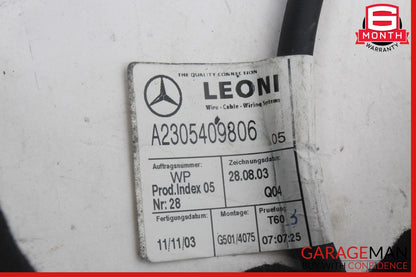 03-08 Mercedes R230 SL500 Frame Floor Wiring Wire Cable Harness 2305409806 OEM