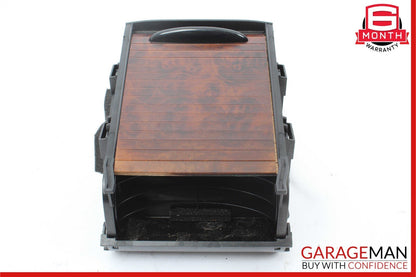 06-11 Mercedes W219 CLS500 Rear Center Console Cupholder Storage Tray Wood