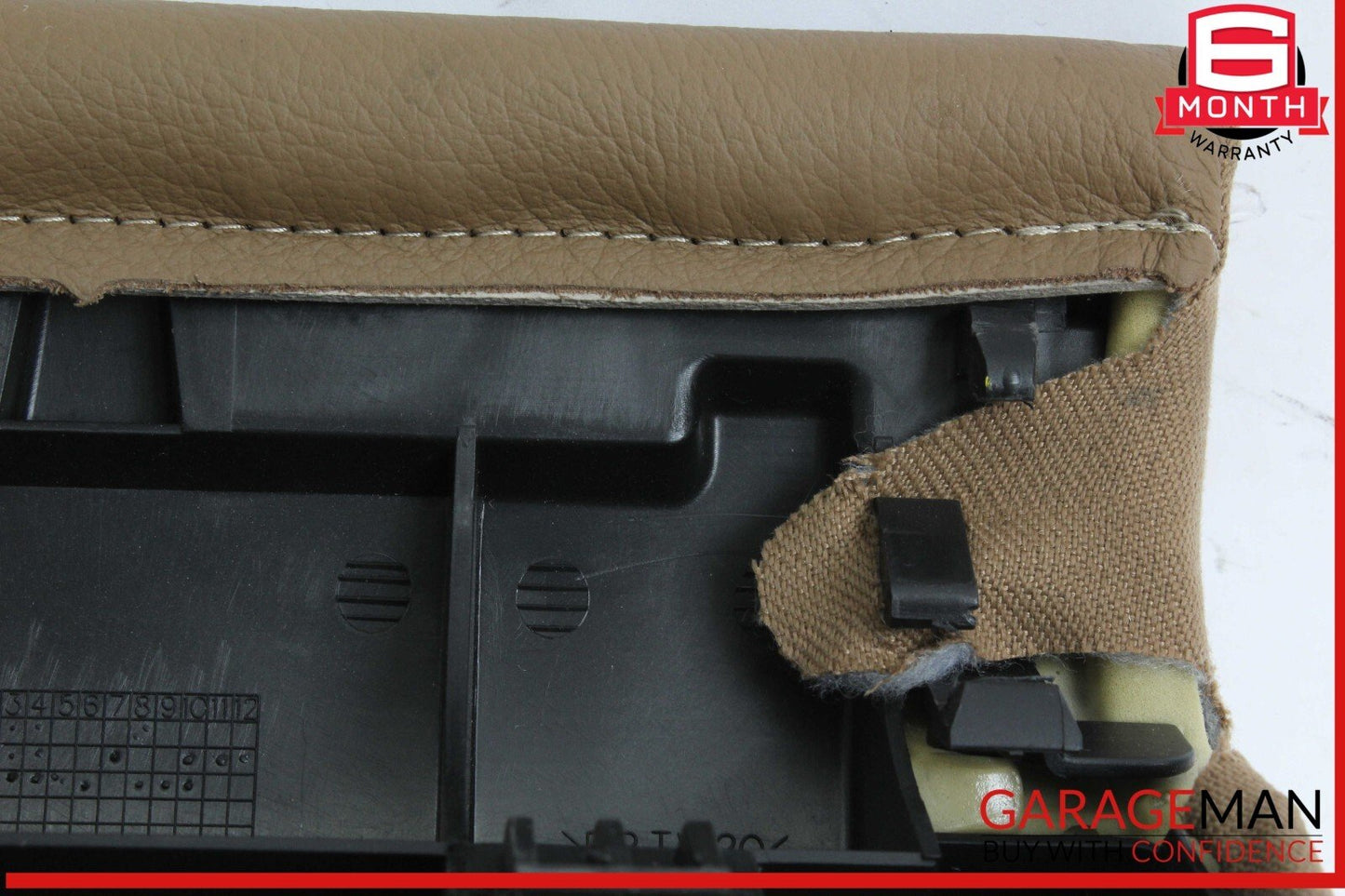 07-09 Mercedes W221 S550 S600 Rear Seat Cushion Armrest Top Cover Brown OEM
