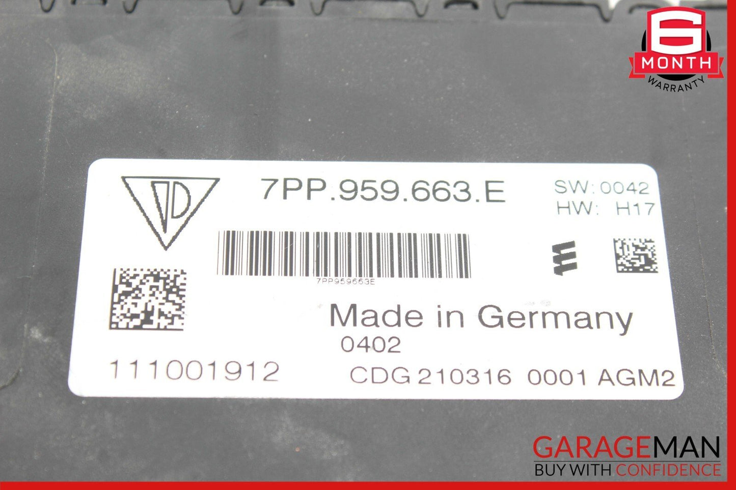 10-16 Porsche Panamera 970 Voltage Stabiliser Converter Control Module Unit OEM
