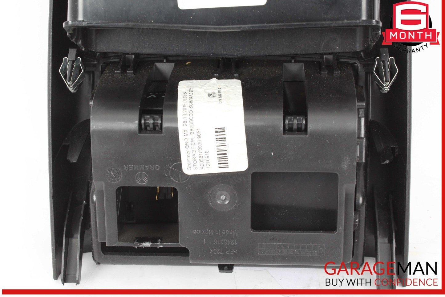 15-20 Mercedes W205 C300 C350e Rear Center Console A/C Air Vent Assy Black OEM