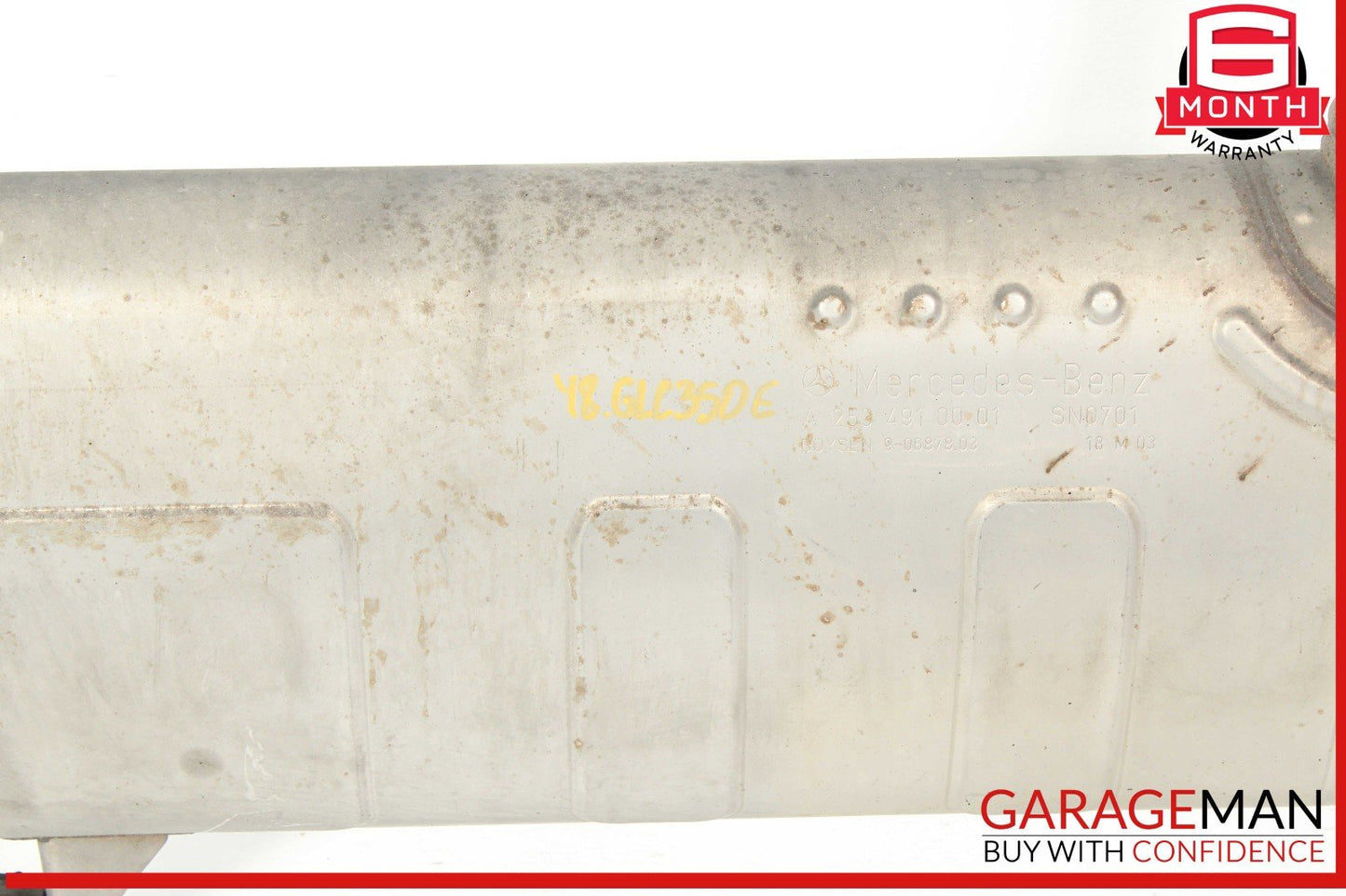 16-25 Mercedes X253 GLC43 AMG 2.0L Exhaust System Rear Muffler 2534910001 OEM