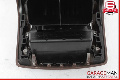 07-13 Mercedes W221 S550 S400 Rear Center Console A/C Air Vent Trim Bezel Wood