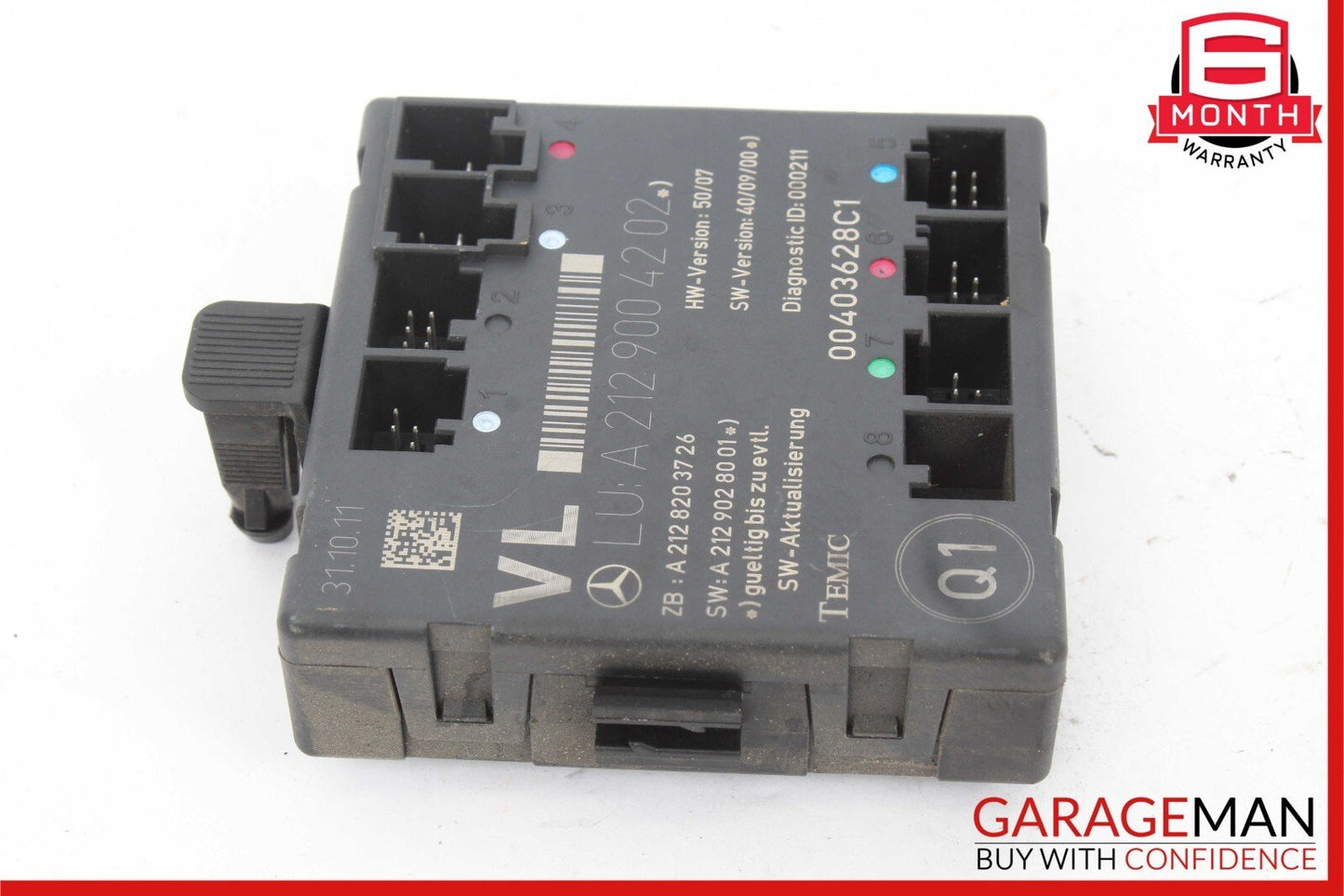 08-18 Mercedes E350 E400 C250 SLK350 Front Left Side Door Control Module Unit