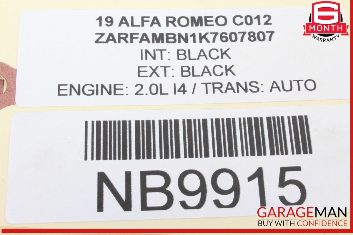 17-21 Alfa Romeo Giulia Rear Right Passenger Side Door Window Regulator Motor