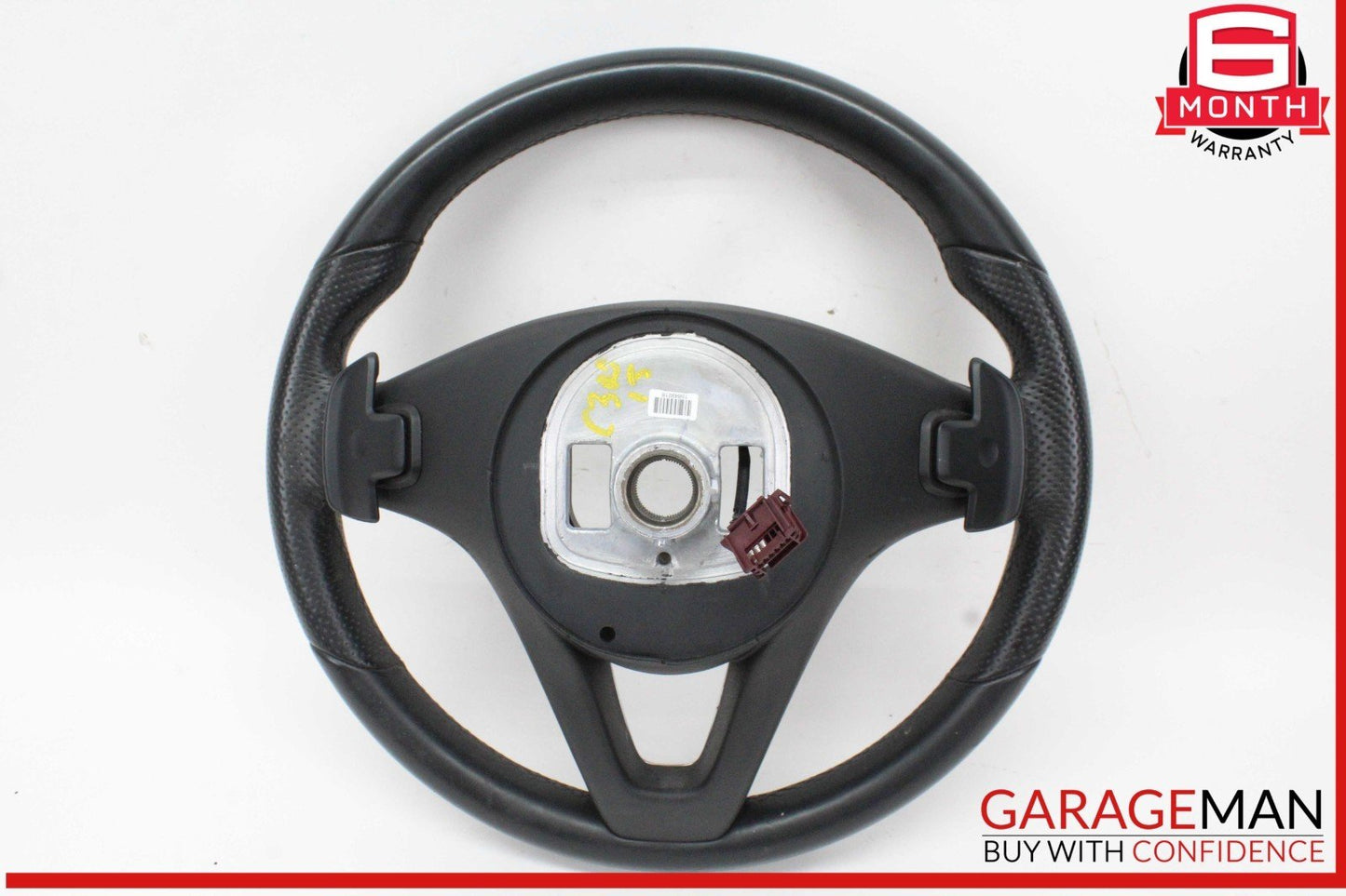 15-18 Mercedes W205 C300 GLC300 Steering Wheel Black w/ Paddle Shifters OEM