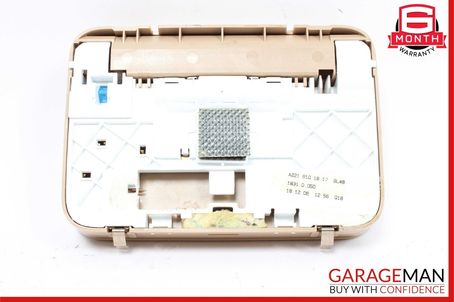 07-13 Mercedes W221 S550 S450 S600 Rear Upper Overhead Vanity Mirror Brown