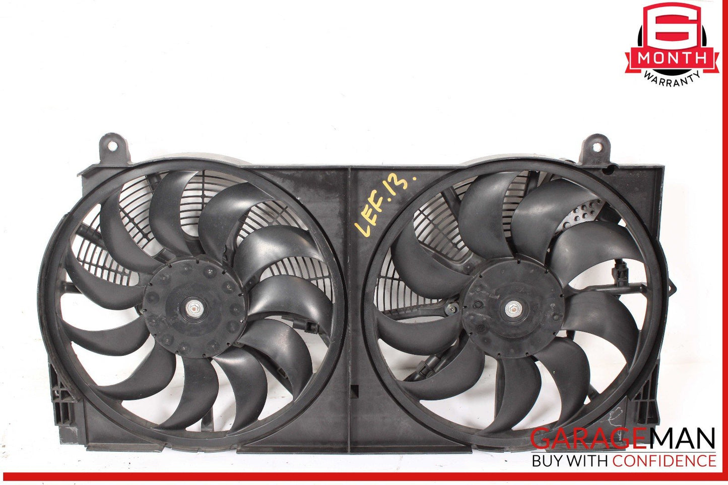 13-17 Nissan Leaf Engine Radiator Cooling Fan Motor Shroud Assy OEM