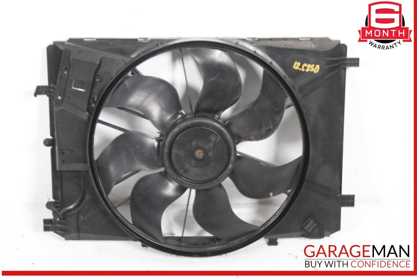 08-20 Mercedes W204 C250 E250 Engine Radiator Cooling Fan Motor Assembly OEM
