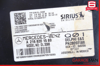 07-14 Mercedes W216 CL550 SLK350 Sirius Satellite Radio Module Receiver OEM