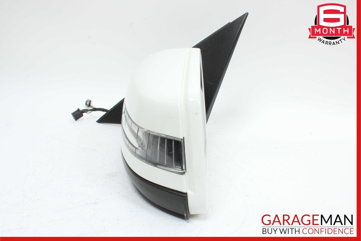 10-11 Mercedes W204 C300 Front Left Driver Side Rear View Door Mirror White OEM