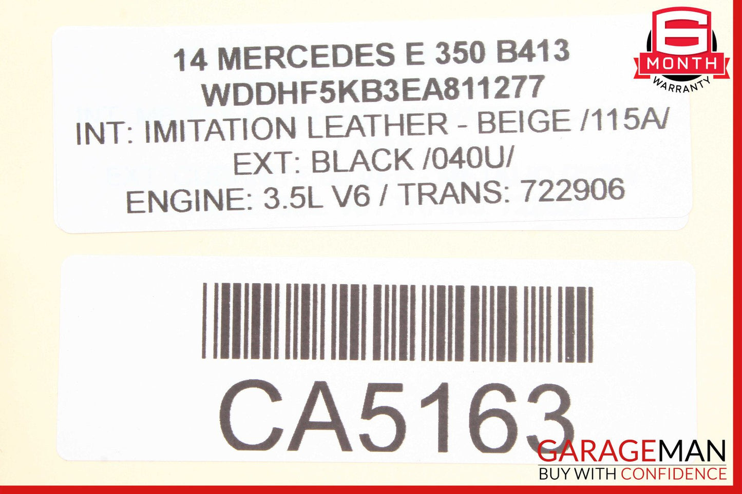 12-16 Mercedes W212 E350 GLK350 ECU Engine Control Module Unit 2769005000 OEM
