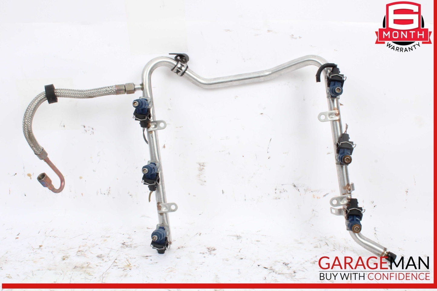 98-05 Mercedes W163 ML320 Fuel Injector Rail w/ Fuel Injectors 1120700595 OEM