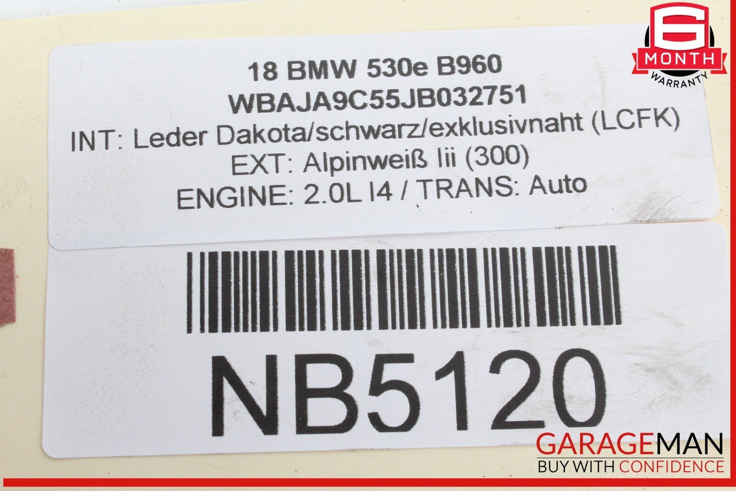17-20 BMW 530E Integrated Supply Computer Control Module Unit 8638551 OEM