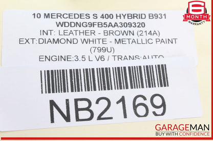07-13 Mercedes W221 S400 Hybrid Front Right Side Seat Control Switch Set OEM