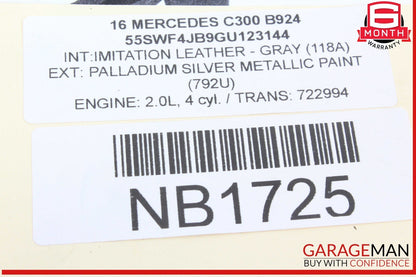 15-20 Mercedes W205 C300 Rear Right Side Axle CV Half Shaft OEM