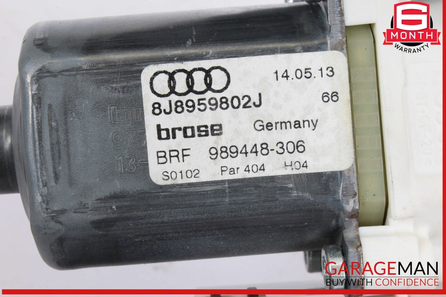 11-15 Audi TT TTS Quattro Front Right Passenger Side Window Regulator Motor OEM