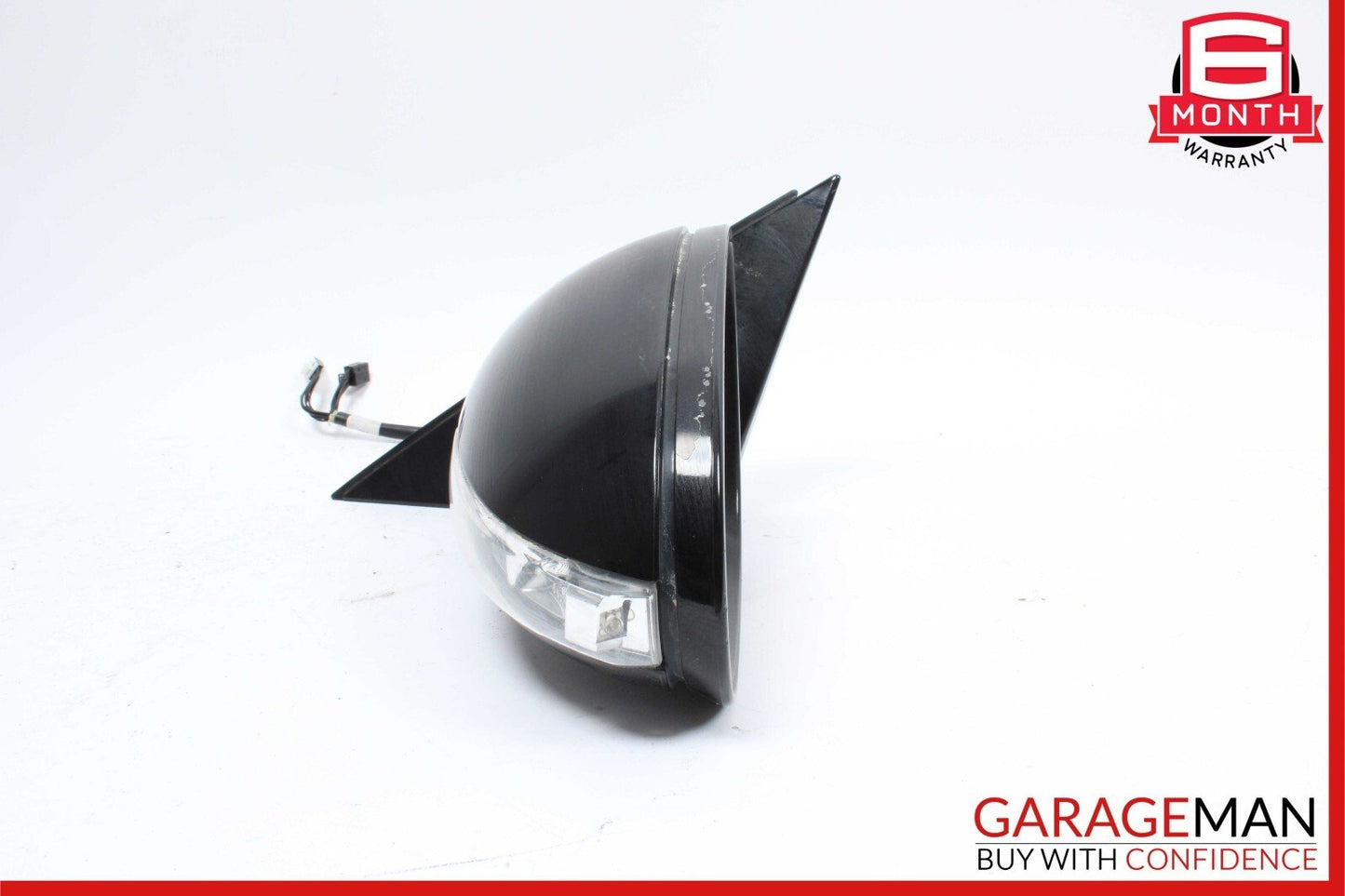 07-09 Mercedes W221 S550 S600 Front Left Side Mirror Door Rear View Black OEM