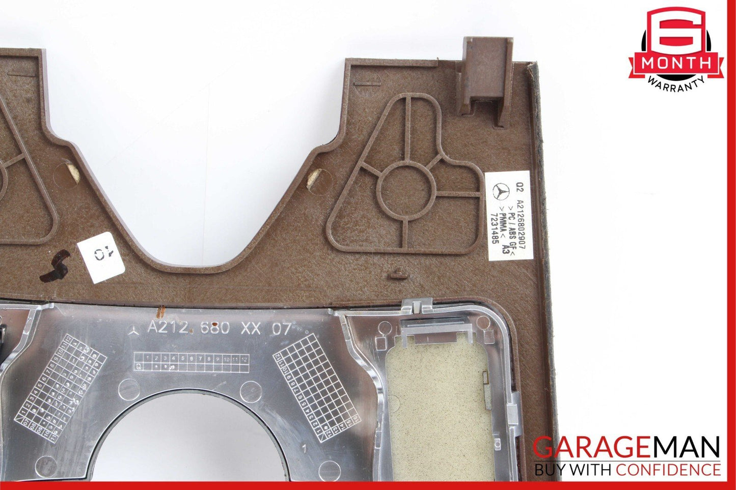 10-13 Mercedes W212 E400 E350 E550 Center Console Switch Trim Cover Bezel Wood