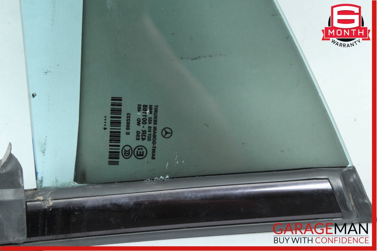 06-11 Mercedes W219 CLS550 Rear Left Side Quarter Window Glass Panel Assembly