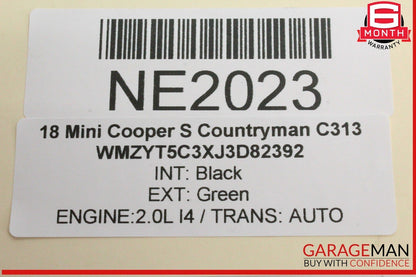 17-24 Mini Cooper S Countryman Coolant Reservoir Expansion Tank 7617362 OEM