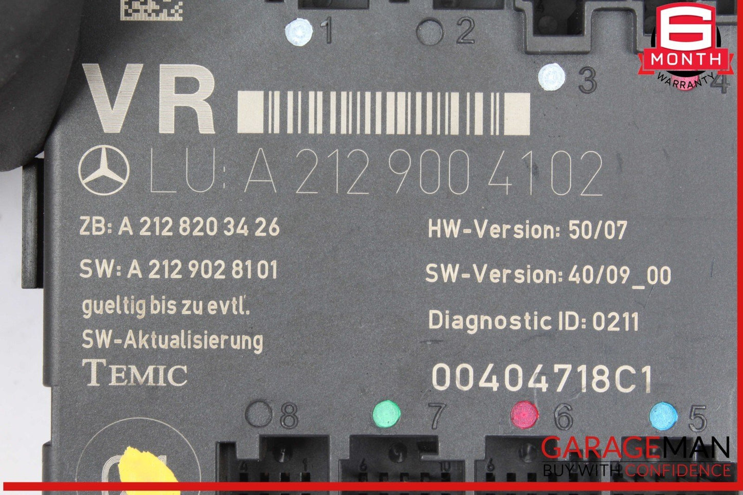 08-14 Mercedes W204 C300 Front Right Passenger Side Door Control Module Unit OEM