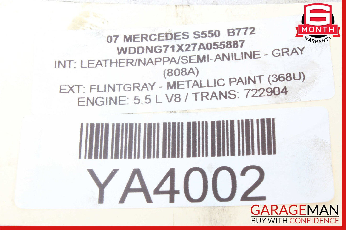 07-14 Mercedes W221 S550 CL550 Rear Left or Right Side Upper Control Arm OEM