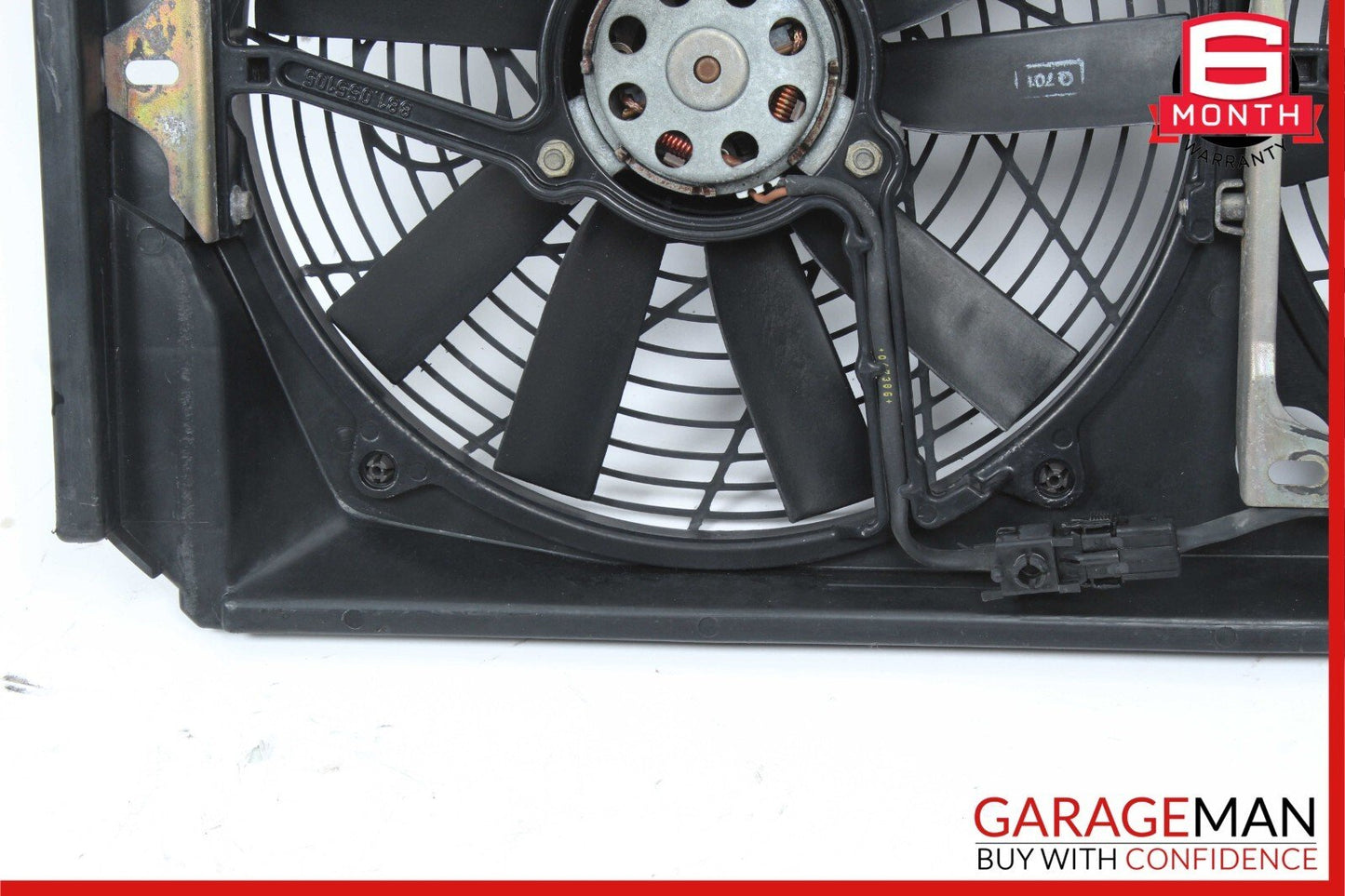 90-98 Mercedes R129 300SL SL500 Radiator Cooling Fan Shroud Motor 1295051055 OEM