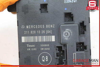 03-09 Mercedes W211 E320 Rear Left Driver Side Door Control Module OEM