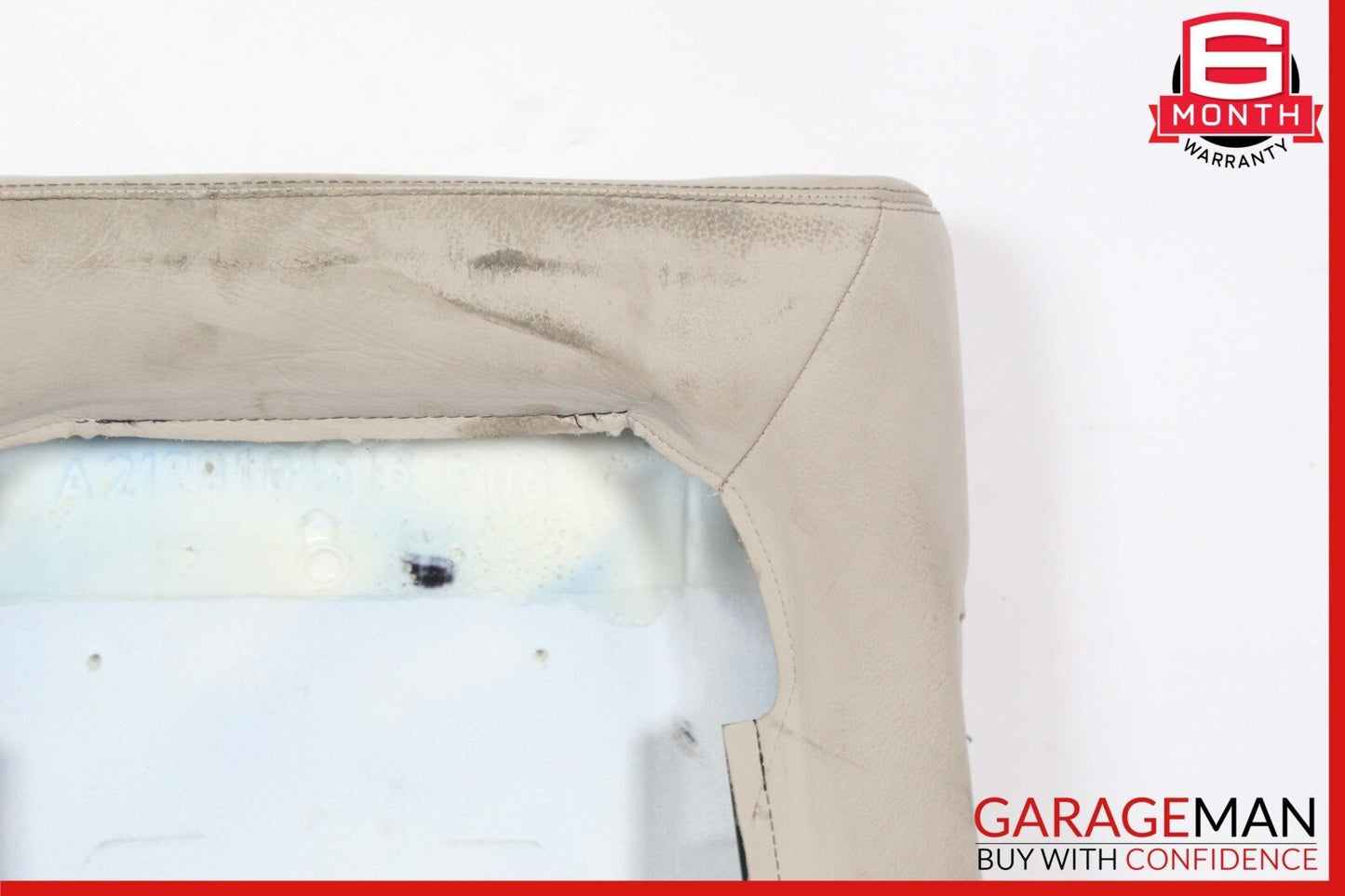 10-16 Mercedes W212 E350 E400 Front Right Top Upper Seat Cushion Gray OEM