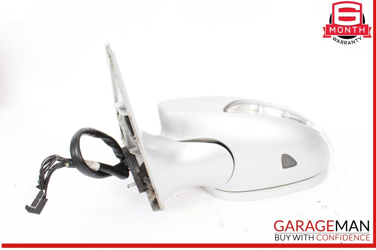 07-09 Mercedes W221 S550 S600 Front Left Side Door Rear View Mirror Silver OEM